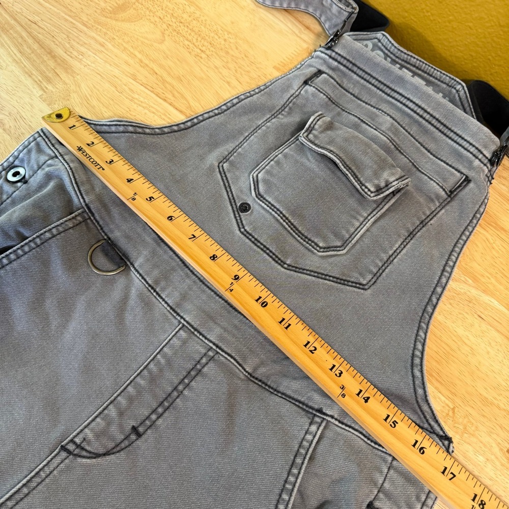 Dovetail Workwear Freshley Overalls Thermal Denim Size 8/34 Grey Fleece Lined - Picture 11 of 13